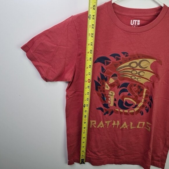 Uniqlo UT Monster Hunter Rathalos Anniversary Capcom T-Shirt Red Men’s Size S - Picture 6 of 8
